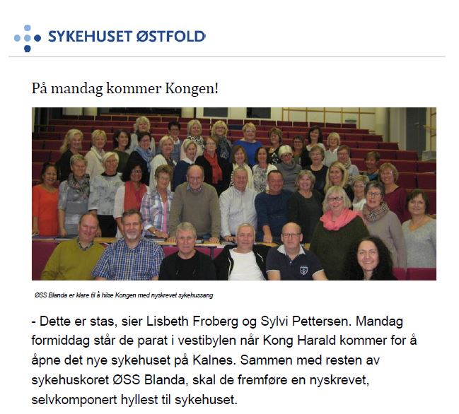 Nyhetssak Sykehuset Østfold Kalnes